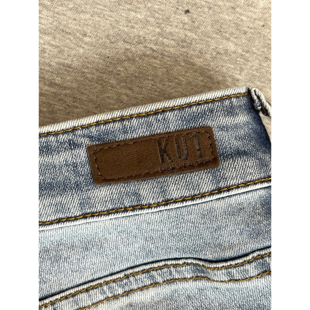 Kut From The Kloth Jeans Womens 10 Blue Cotton Blend Stretch Boyfriend Mid-Rise - Picture 5 of 7
